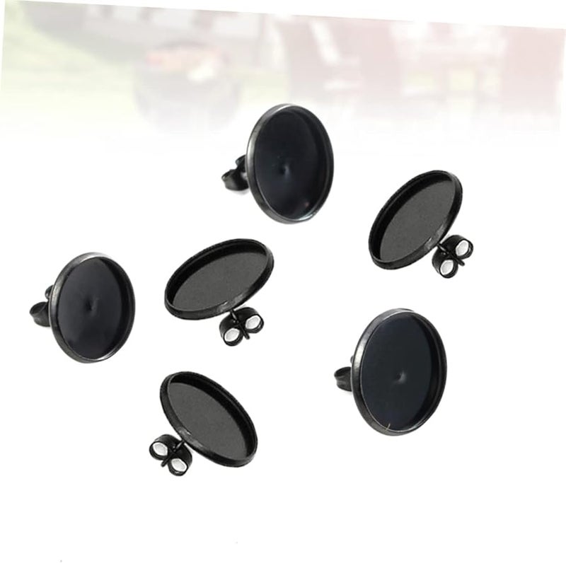 Housoutil 1 قطعة قاعدة صنع أقراط سوداء من الفلين DIY مجموعة أدوات صنع المجوهرات - Image 2